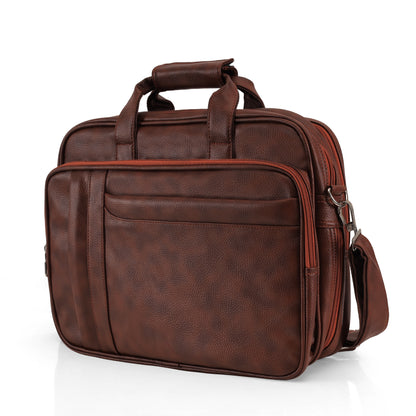 Brown Leather Laptop & Office Messenger Bag