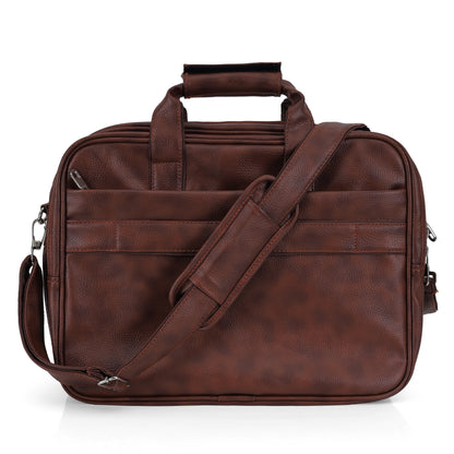 Brown Leather Laptop & Office Messenger Bag