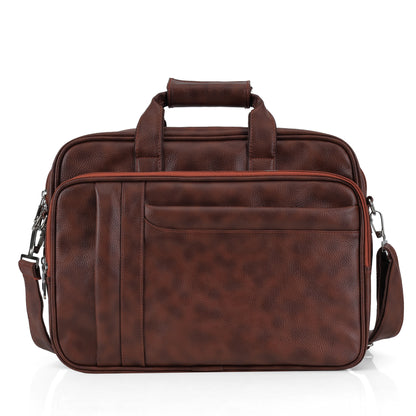 Brown Leather Laptop & Office Messenger Bag