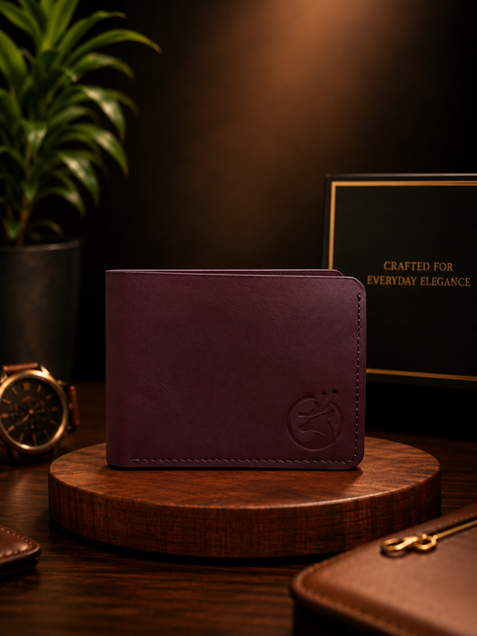 Vintage Maroon Wallet for Men