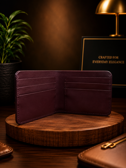 Vintage Maroon Wallet for Men