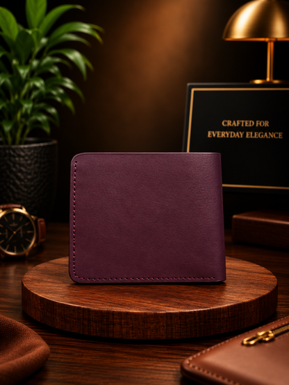 Vintage Maroon Wallet for Men